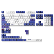 XVX Yuki Aim Keycaps สำหรับแป้นพิมพ์ที่มีเค้าโครงเป็นอนิเมะแบบญี่ปุ่นหมวก PBT ย้อมสีระเหิดหมวกหนาคีย