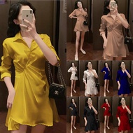 Oscar FS - SOFT ADEM AND FRONT SANDRA MOSCREPE TUNIC DRESS HOT BUTTONS BEST FASHION SANDIA