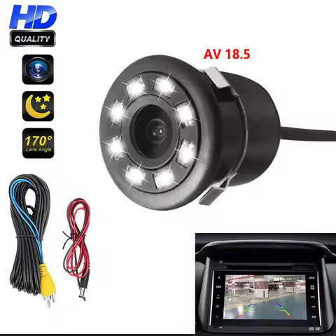 Punched Reversing Image Reversing Camera 18.5 HD Night Vision 8LED Luminous Night Vision Car Image