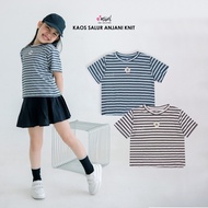 Amigo Knit Shirt T-Shirt Top Girls Anna Rib Striped Tee