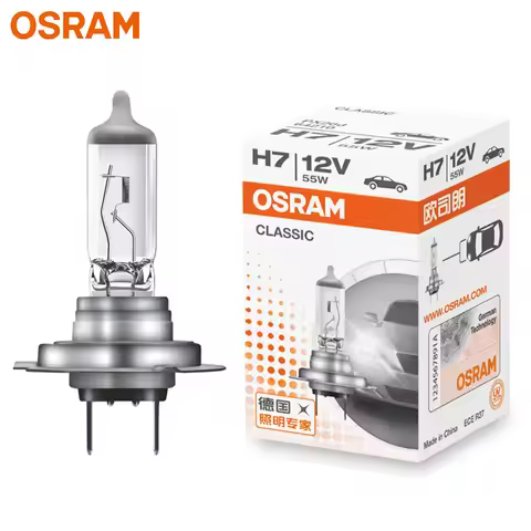 OSRAM H7 Standard Light Car Halogen Headlight Auto Bulb 3200K 12V 55W PX26d 64210 Original Lamp OEM 