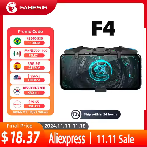 GameSir F4 Falcon PUBG Mobile Gaming Controller Call of Duty Gamepad Joystick for Apple iPhone Andro