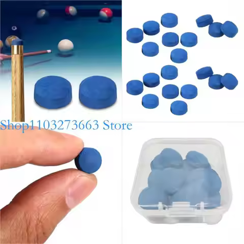 R6FE 20 Pcs Billiard Pool Cue Tips Cue Pool Replacement Tips Pool Tips Snooker Cue Tips Billiard Cue
