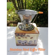 Stainless Steel Coffee Filter Cone Dripper with Stand
