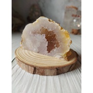 [Stars] Natural Sakura Agate Raw Ore Ornaments Water Drop Pendant/Amethyst Cave Amethyst