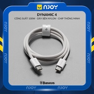 Dây Cáp Sạc Baseus PD 100W Type C To Type C Bện Nylon Cho Điện Thoại iPhone Laptop Macbook iPad