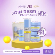 Insani Skincare Paket Acne Bright & Glow Official Makassar BPOM | Mencerahkan Wajah Flek Noda Hitam 