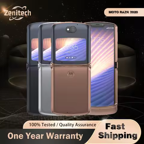 Original Motorola Razr 2020 Razr2 5G phone NFC 256GB P-OLED 6.2'' eSIM 48MP+20MP 4K@30fps Snapdragon