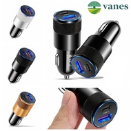 VANES PD USB Car Charger, Type C Charger Adapter USB C Car Charger, Small 3.1A 12W 12V-24V Driving Recorder