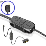 [SUN] ARGB Controller 5V 3pin To SATA Power Supply Mini RGB Controller 3PIN Hub For Computer Cpu Cas