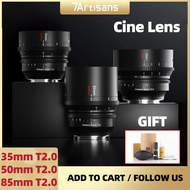 7artisans 7 artisans 35mm 50mm 85mm T2.0 Full Frame Cinema Lenses For Sony E FX3 Leica SIGMA L SL Nikon Z Z50 Canon EOS-R EOS-R5