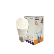 [特價]3入 ADATA威剛照明 LED球泡燈 3W 黃光 E27 全電壓