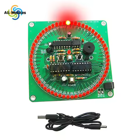 60 Second Countdown Timer DIY Kit Red/Yellow Smart Timing Alarm Electronic Parts and Components Elet