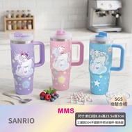 台灣直送 Sanrio Kuromi 玉桂狗 Hello Kitty cinnamoroll 獨角獸 900ml 不鏽鋼手把式冰霸杯 冰壩杯 吸管杯 提把不鏽鋼杯 水杯