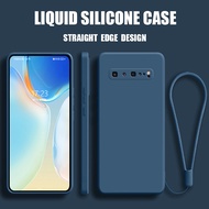 Ốp Lưng samsung s10 5G 4G Ốp Lưng Điện Thoại Hình vuông chất lỏng mềm silicone nguyên bản hình vuông