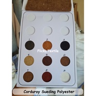 Sueding Poly Corduroy Fabric, Polyester Corduroy Sueding Polyester