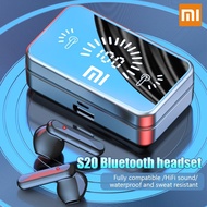 ♥Readystock+FREE Shipping♥Xiaomi S20 Mirror TWS Bluetooth Earphone Sports Headset Microphone stereo waterproof wireless earbuds suitable For iphone/Huawei xiaomi