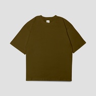 JipClo Unisex Oversized Plain T-shirt for Men and Women Ermine Heavyweight Cotton 16s Boxy Cut T-shi