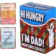 Hi I'm Hungry I'm Daddy Daddy Joke Family Party Board Game |Two-Player Game, 99 Double-Sided Cards, 