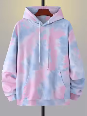 2024 Fashion 3D Printed Color Pattern Men's Hoodie Casual Loose Design Pullover Top Street Harajuku 