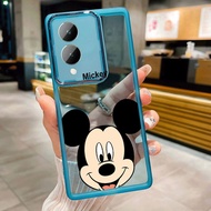 Vivo Y17s Y17 Y15 Y12 Y11 Y19 Y20 Y20s Y20i Y12s Y20sG Casing Lovely Mickey Mouse Crystal Candy Case Lens Protection Case Exquisite Soft Cover