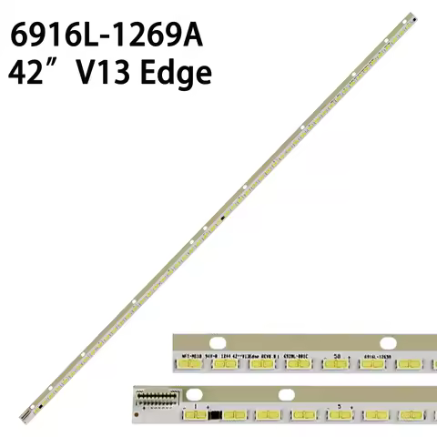 New 54LED 535MM LED Strip For 42" V13 Edge REV0.8 6922L-0051A 6920L-0001C 6916L1269A 6916L-1269A KDL