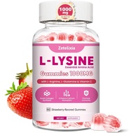 Suplemen Herba、Minuman Kolagen L-Lysine Gummies 1000mg, 7-in-1 Lysine Gummies for Adults & Kids, Ess