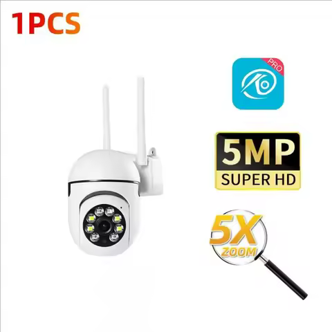 8MP Cameras Wifi Video Surveillance IP Outdoor Security Protection Monitor 5.0X Zoom Home Wireless T