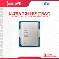 Intel Core Ultra 7 265KF Processor | 20 Cores, 20 Threads | LGA1851 (Tray Unit)