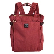 กระเป๋าAnello 10 pocket 2 way backpack​ ผ้าแคนวาส▧ มีป้ายกันปลอม ▧กระดุมแบบใหม่ คำว่า "carrot co." กระเป๋าเป้ กระเป๋าสะพายหลัง
