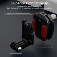 Motorcycle Windshield Clip Mount for GoPro 13 12 SJCAM Insta360 X5 DJI Osmo Action Camera Stand Phon