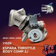 Throttle body Double Injection ESPADA Yamaha Y15ZR 2 INJECTOR THROTTLE BODY RACING ADJUST AGIN