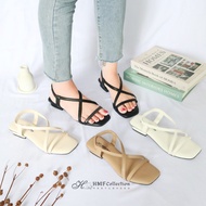 HMF Nujaila Women's 2 cm Gladiator Mules Sandals SA25 Sandal Perempuan Sandal Wanita