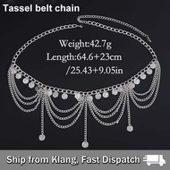 【READY STOCK】Gold Anklets Tassel Bracelet/Rhinestone Foot Jewelry/Women/Bohemian Ethnic Style/Gypsy