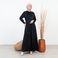 Amie Collection Official Shop - Azalea Dress Premium Shimmer Material Size SML Xl | Vol.1 Pose Black
