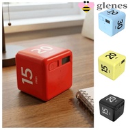 GLENES Kitchen Timer, Time Management LED Display Cube Timer, Durable 15/20/30/60 min Adjustable Por