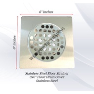 ✴▦△WPT-5362 1pcs 6x6" inches Stainless Steel Floor Drain Strainer Cover