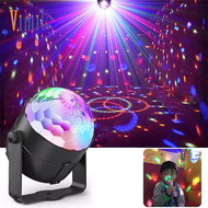Vimite Outdoor USB Mini Laser Light Music DJ Disco Stage Voice Control Colorful RGB Party LED Projec