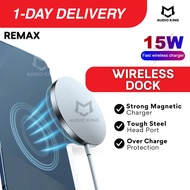 REMAX Wireless Magnetic Qi Fast Charging Phone QC PD Charger 15W Wayarless Pad Magnet Dock AKRPW58