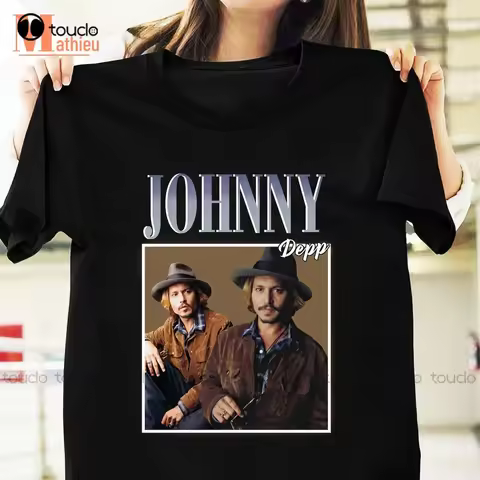 Johnny Depp Movie Star T-Shirt Actor Shirt Beer Shirts For Women Short Sleeve Funny Tee Shirts Xs-5X
