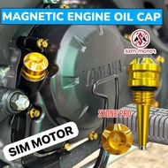 PENUTUP MINYAK HITAM Y15ZR Y16ZR LCV8 RSX RS150 ENGINE OIL LEVEL 4T OIL NUT MAGNETIC NVX VARIO