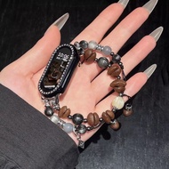 幸运咖啡豆适用手环10表带新款9串珠8表环nfc陶瓷版Lucky Coffee Bean Compatible with Band 10, New Band 9, Beaded Band 8, NFC