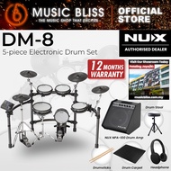 NUX DM-8 5-Piece Professional Digital Electronic Drum Set with Mesh Head (DM8 / DM 8)