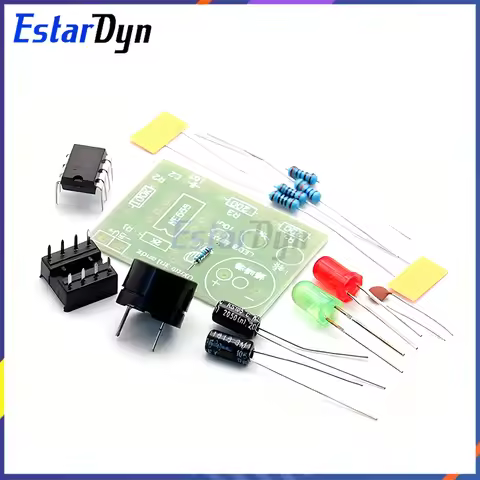 NE555 Astable Multivibrator Kit NE555P Non-stable Circuit Electronic DIY Kit Dual Flash Light