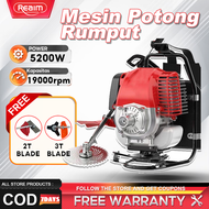 REAIM Mesin Potong Rumput 4 Tak 52CC Powerfull Brush Cutter Gendong
