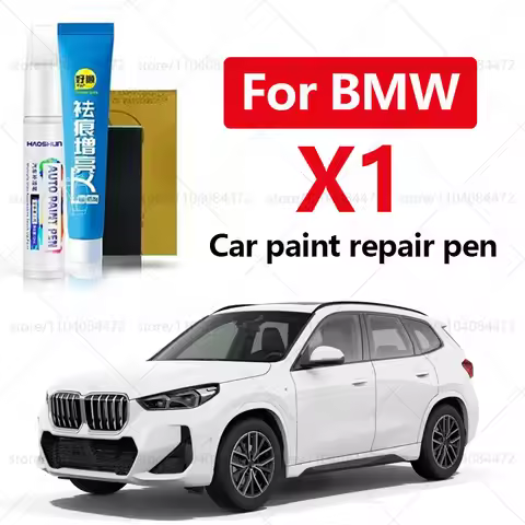 Car Paint Repair Pen For 2009-2025 BMW X1 Paint Scratch Repair Accessories 4PCS White 300 Black 475 