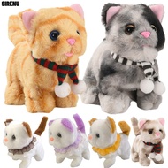 SIRENU Simulated Robot Puppy Cat, Plush Walking My Realistic Robot Cat,  Barking Soft Stuffed Tail W