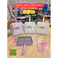 Cooking color Hazel 3 in 1 grill pan with spatula
