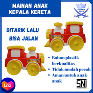 mainan anak kepala kereta api thomas kereta dorong bisa ditarik LT68