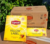 Lipton Yellow label tea ลิปตันชาผงชนิดซอง ของแท้ 100% ขนาด100 ซอง / 25 ซอง